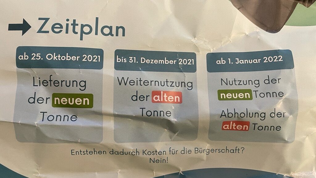 Hausmülltonnen und Biomülltonnen sollen in den Gemeinden im Kreis Birkenfeld ausgetauscht werden.